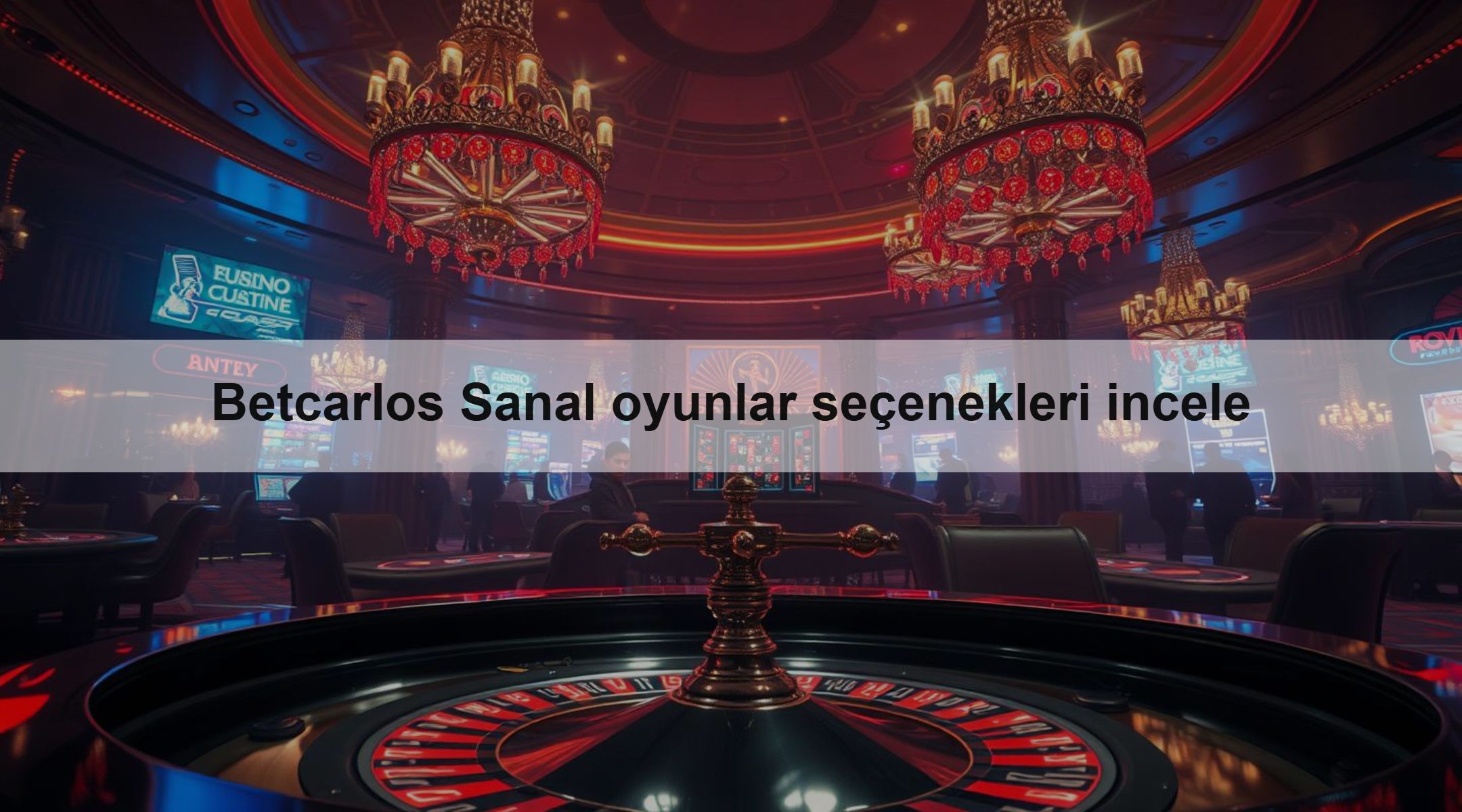 Betcarlos Sanal oyunlar seçenekleri incele
